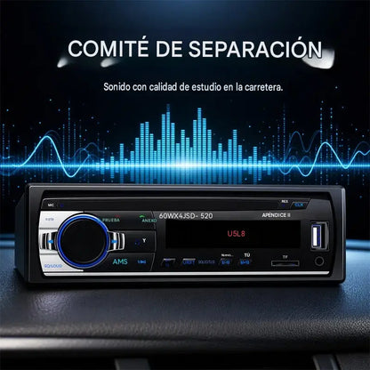 🎵 Radio para coche Bluetooth, sistema de audio para coche Supersonic: disfruta de un sonido inalámbrico de alta fidelidad en cada viaje.
