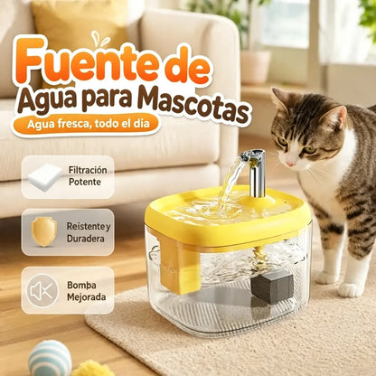 Dispensador de agua para mascotas ilent con cuenco de PET apto para alimentos 🐾 Agua fresca, fluida y perfecta para bebedores exigentes ✨