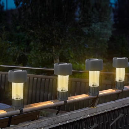 【 8 PCS】🌈 Luces ambientales impermeables con energía solar: no requieren cables, colores vibrantes