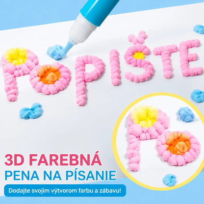 🎁【Kúp 1 a získaj 1 zadarmo】3D tlačiarenské pero pre deti: Kreslenie bublín z popcornu (DIY)