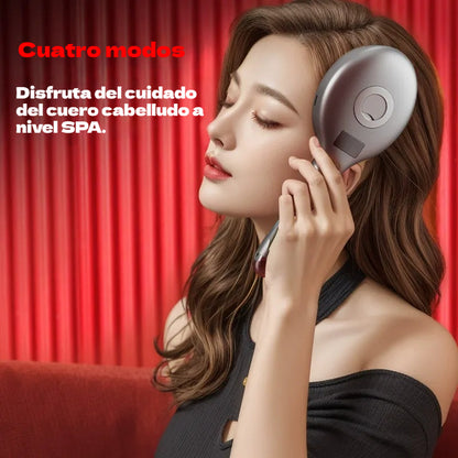 💆‍♀️ Peine de masaje con spray para cuero cabelludo, cepillo de vibración para peinado y cuidado del cabello en casa