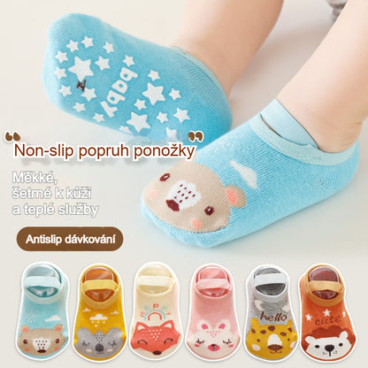 📢 Časově omezená nejnižší cena! 👶👶 Huňaté protiskluzové ponožky pro děti – chraňte je před chladem a mrazem!