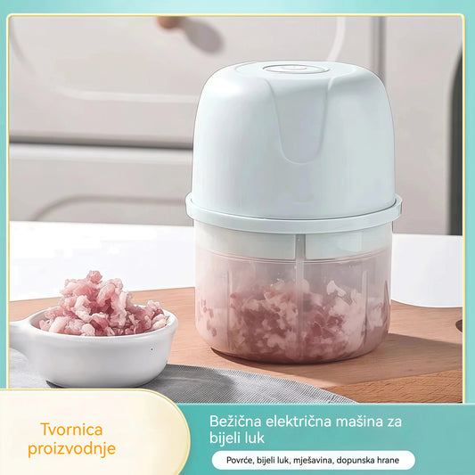 💥 Zadnji dan rasprodaje! 50% popusta! ⏰ Prodano više od 50.000 komada! 🎅 Električni sjecka za češnjak, mini prijenosni sjecka za povrće