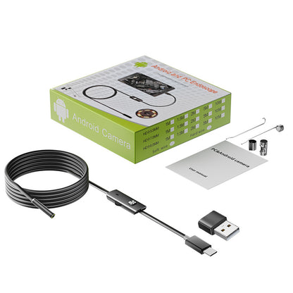 📱 Endoscopio industrial de 7 mm completamente nuevo con conexión directa a la cámara mediante USB tipo C, compatible con varios teléfonos móviles (endoscopio resistente al agua).