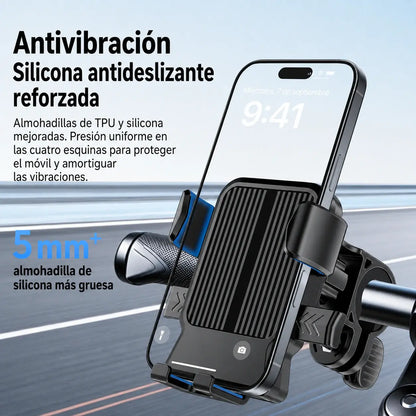 🚴 Soporte para móvil de bicicleta y moto con agarre firme
