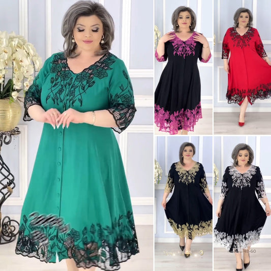 【🏆Cel mai bine vândut produs】🔥 Rochie simplă multicoloră 2024 3726790 