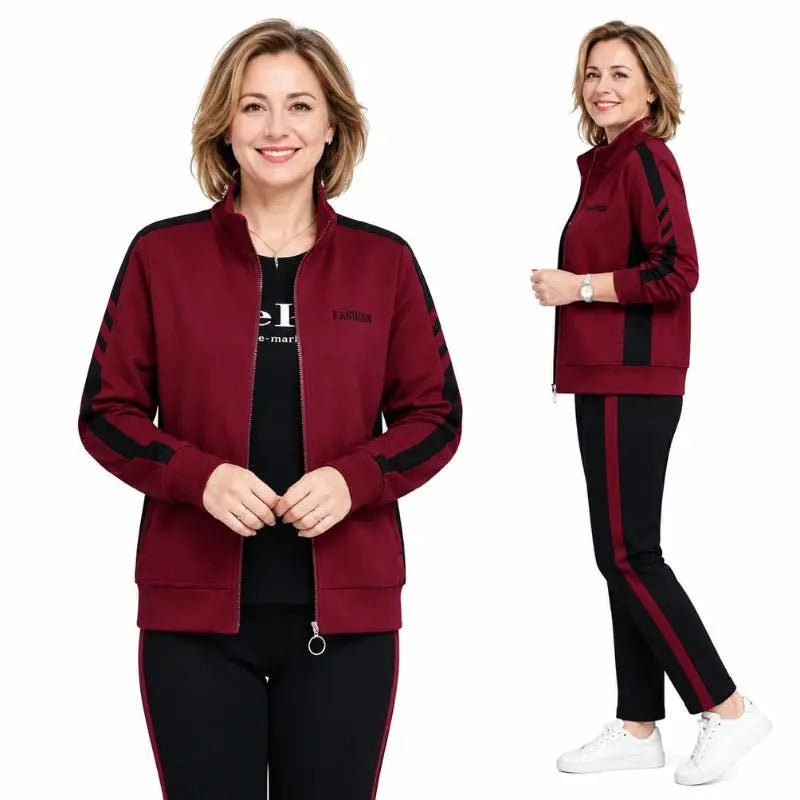 🔥【50% zľava】🔥【M-5XL】【Bunda + nohavice】😍 Nová jesenná sada ležérneho športového oblečenia, plus size