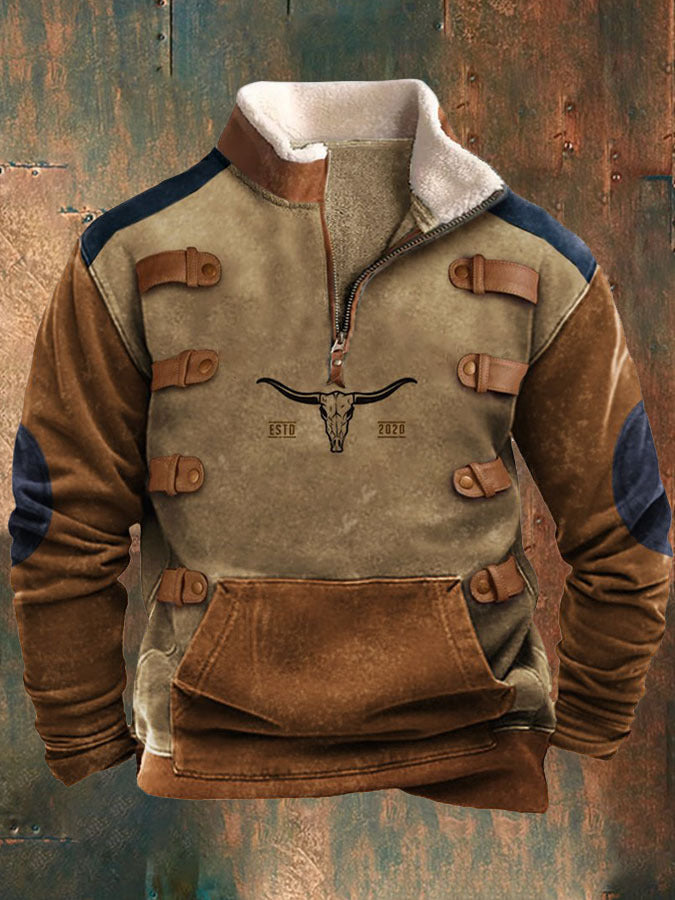 👕【50% zľava】【S-4XL】 Jesenná a zimná móda 2024 pánsky teplý pulóver s dlhým rukávom s 3D potlačou 3801584