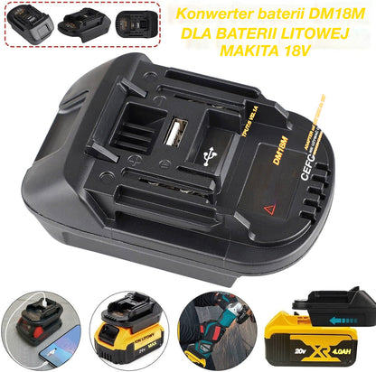 ⚡ Adapter do akumulatorów litowo-jonowych do narzędzi elektrycznych 18V