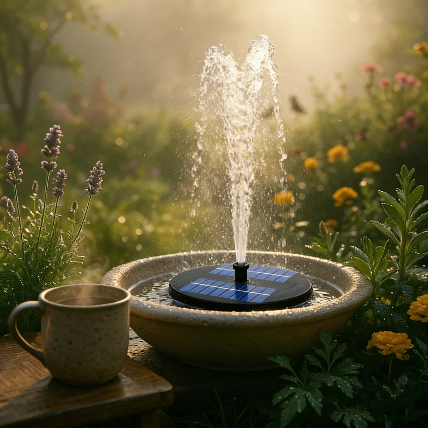 Compra 1 y llévate 1 gratis💥Fuente de agua alimentada por energía solar