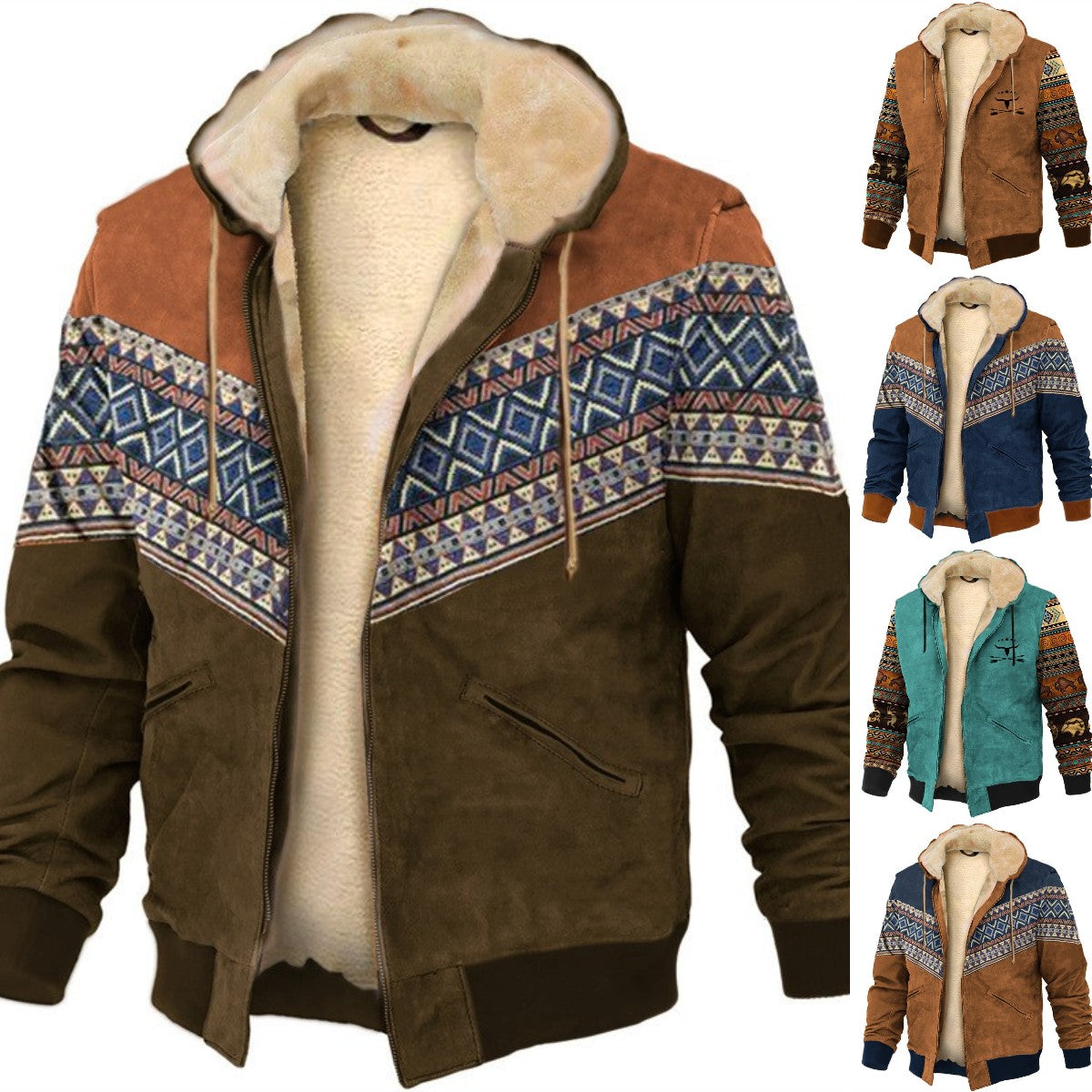 【S-4XL】🔥Pánska ležérna jeseň a zima plus hrubý zamatový kabát a teplá mikina z jahňacej vlny