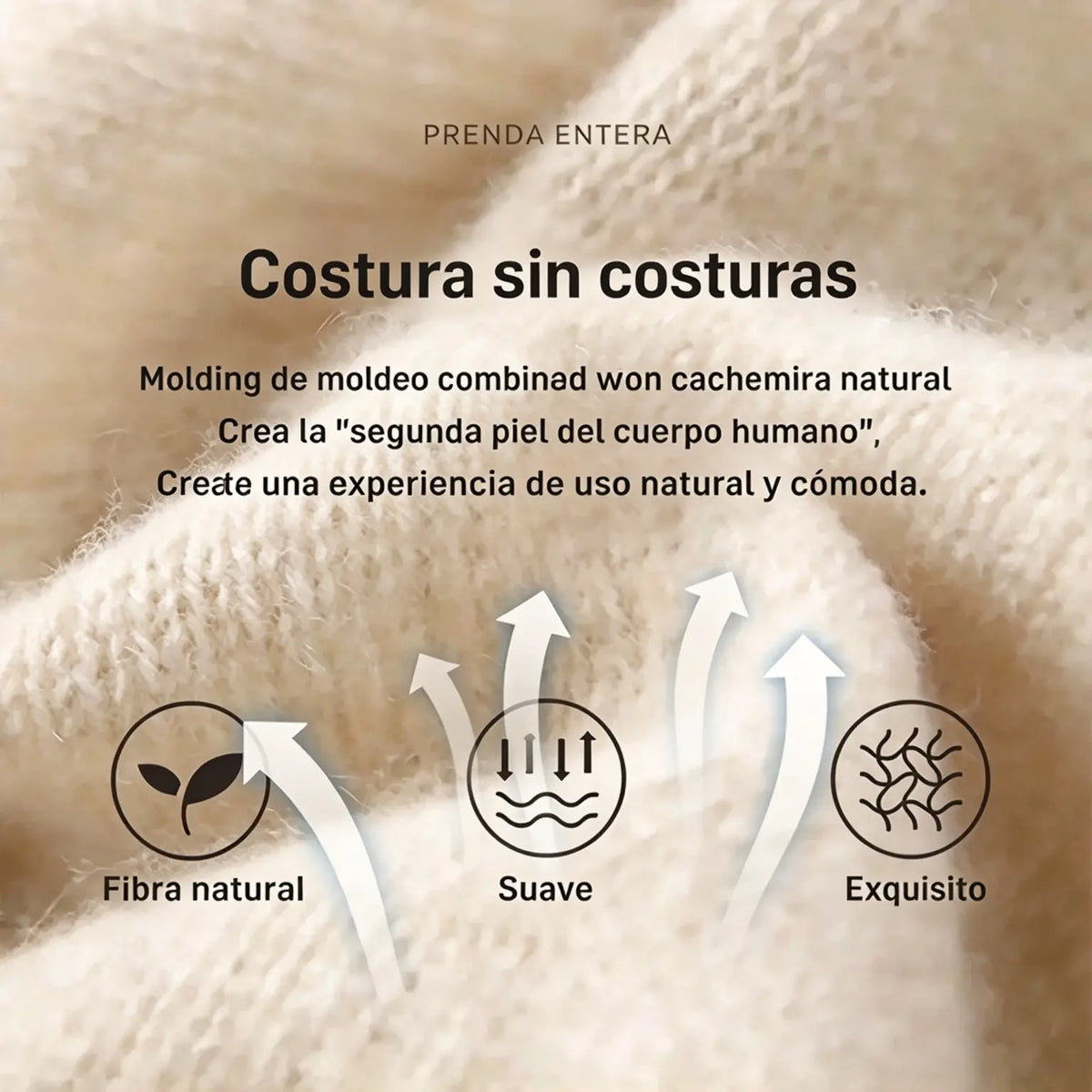 ❤️49 % de descuento [40–80 kg] Cárdigan de punto suave de cachemir
