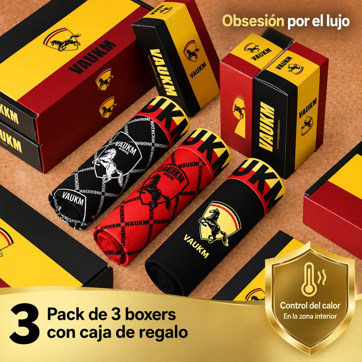 🧲 ¡Paquete de 3💪Ropa interior para hombre con un forro en la entrepierna magnético y termosensible: ¡la combinación perfecta de tecnología de vanguardia y máxima comodidad!