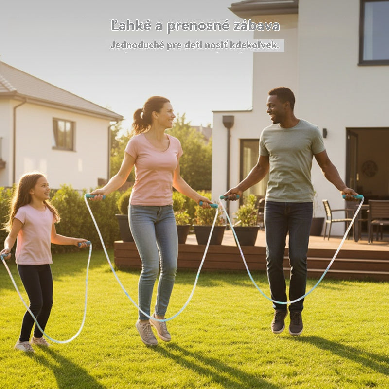 🏃🌈 LED svietiace švihadlo pre deti