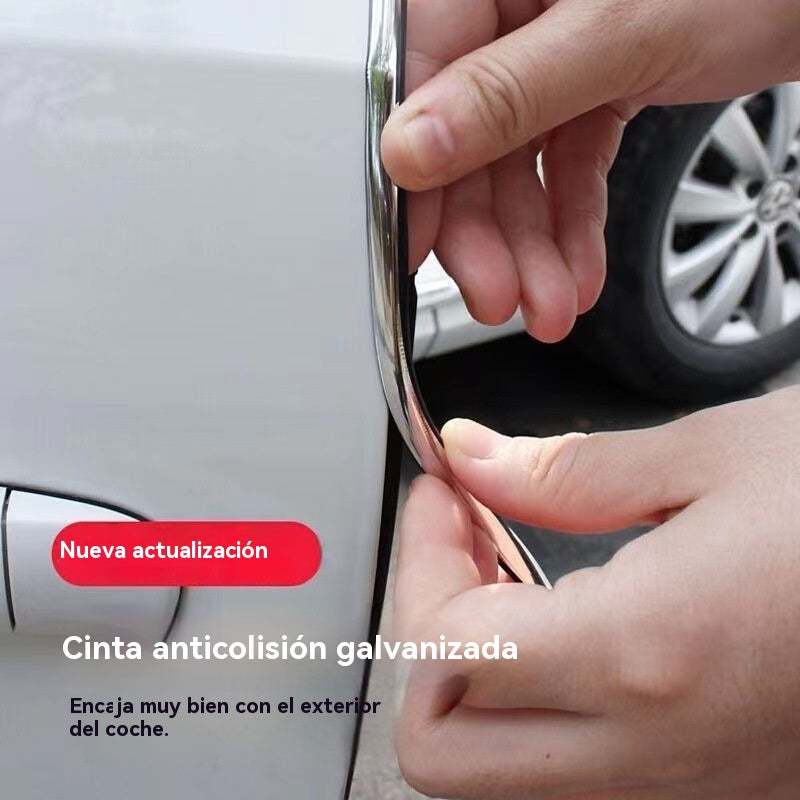 💥【15M 】🚗🚗 Tiras de goma universales anticolisión y antiarañazos, superficie brillante, aptas para puertas, capós y maleteros de automóviles
