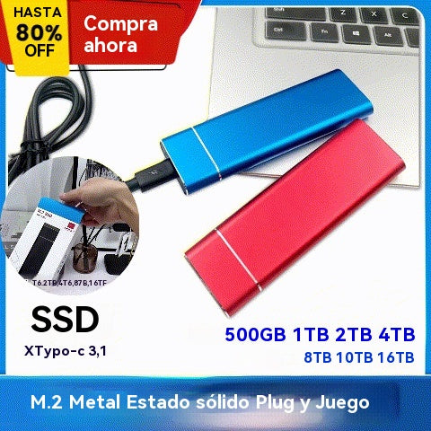 💾【8T】🔥Nuevo disco duro móvil portátil de alta velocidad y gran capacidad