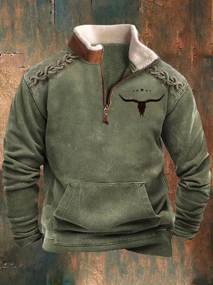 👕【50% zľava】【S-4XL】 Jesenná a zimná móda 2024 pánsky teplý pulóver s dlhým rukávom s 3D potlačou 3801584