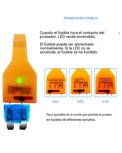 🚗⚡ Herramienta 2 en 1 para Probar y Extraer Fusibles – Rápida, Práctica y Universal 🔧