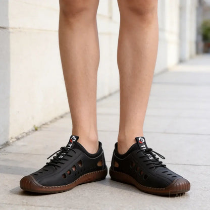 🔥✨【Tallas 39-44】Sandalias de hombre de cuero genuino hechas a mano con diseño calado