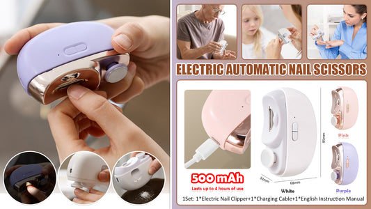 💅 ✨ ¡Nueva versión 2025! Lima de uñas automática – cuidado de uñas seguro y suave 👶🔧