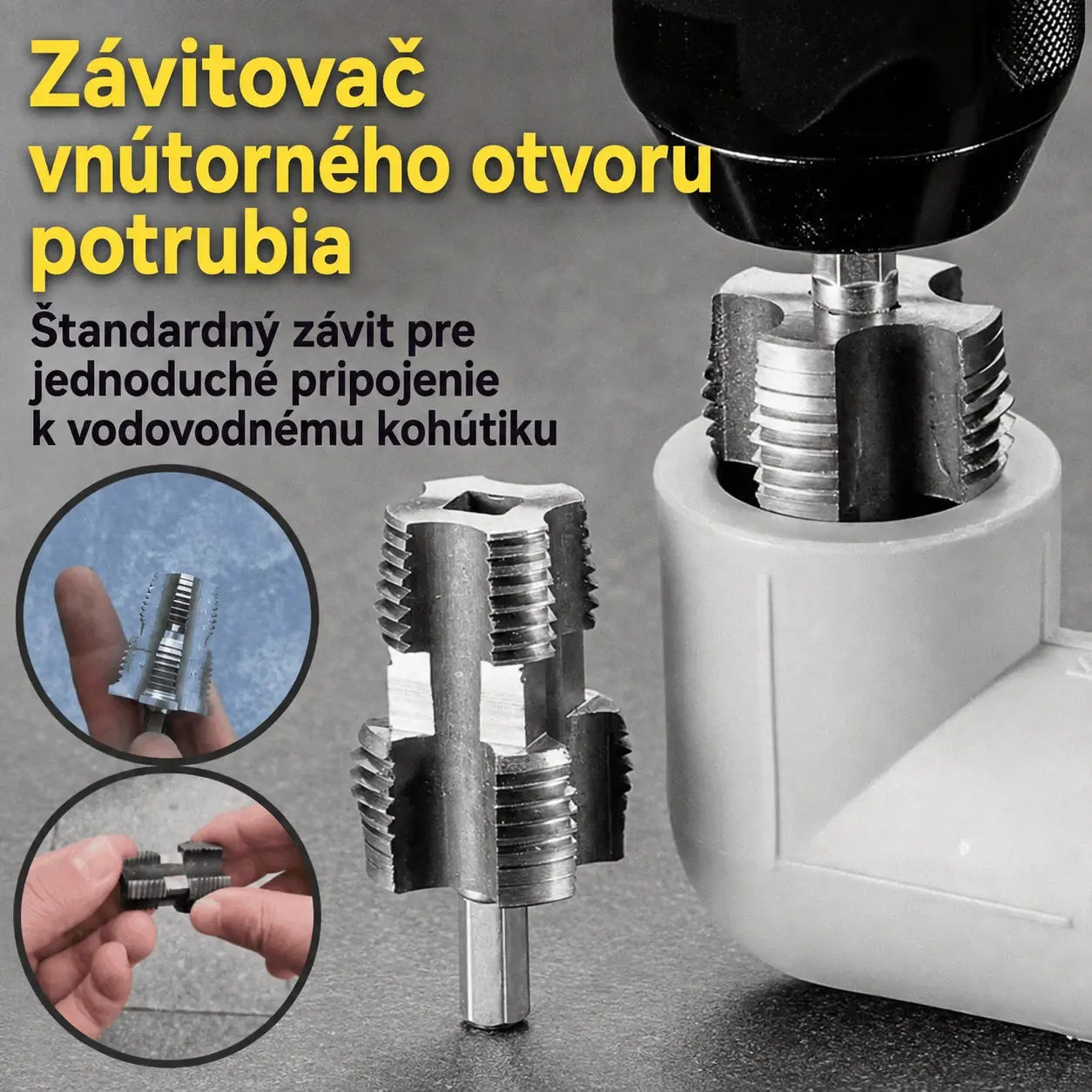 🛠️【Súprava závitníkov na vnútorné závity + závitových očiek na vonkajšie závity】⚙️🔩 Príslušenstvo na závitovanie vodovodných rúrok