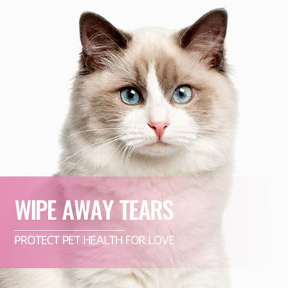 🐕🐈Čistiace obrúsky na škvrny od očí domácich zvierat 🔥Odstraňuje škvrny od sĺz🔥