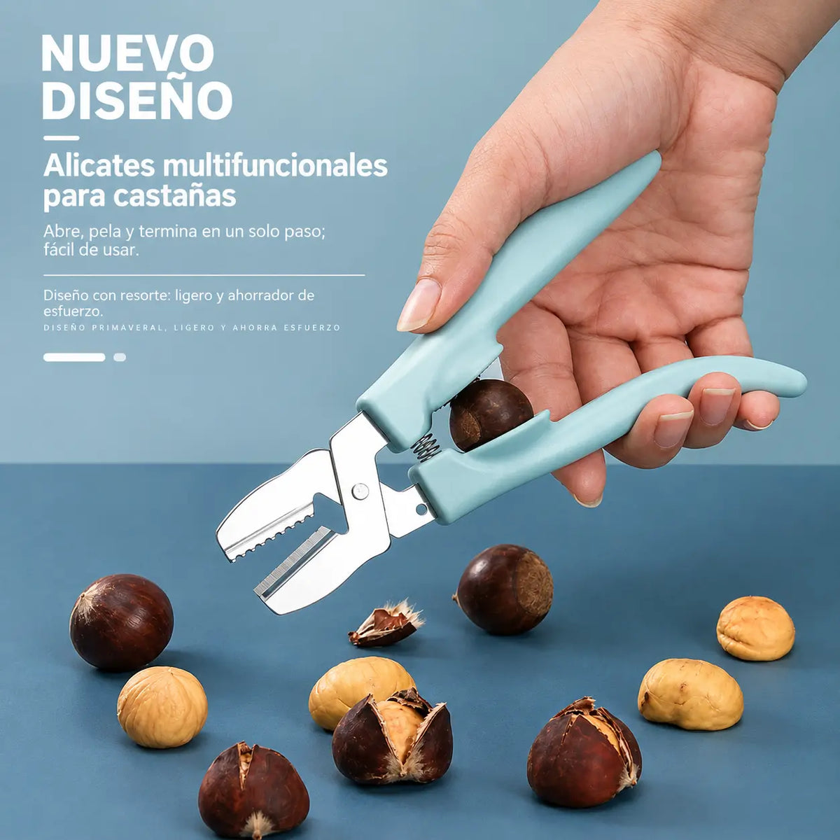 🌰👍Cortador de Castañas de Acero Inoxidable – Abre Castañas Fácilmente