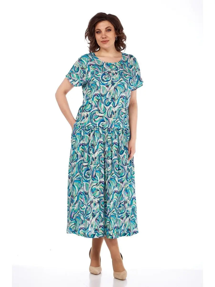 【🔥Top výpredaj】👗🌺【34-60】Letné šifónové šaty s potlačou 3703453