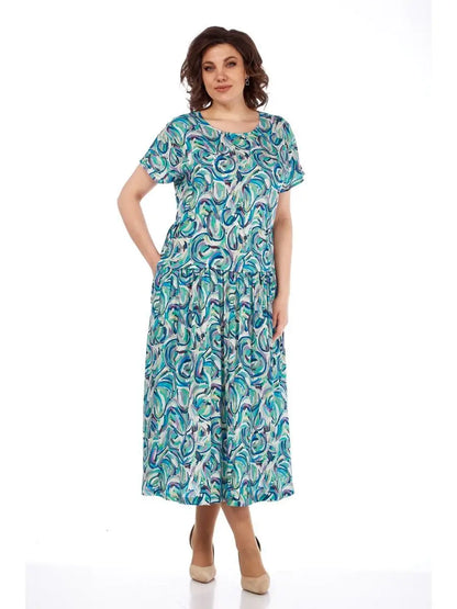 【🔥Top výpredaj】👗🌺【34-60】Letné šifónové šaty s potlačou 3703453