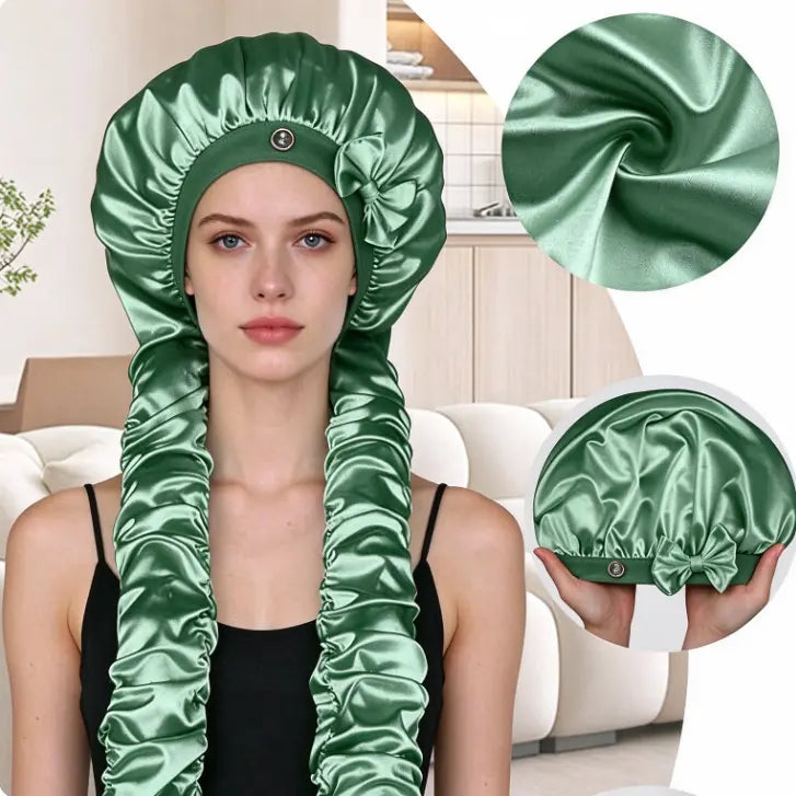 👩‍🦰Gorro rizador de satén resistente al calor