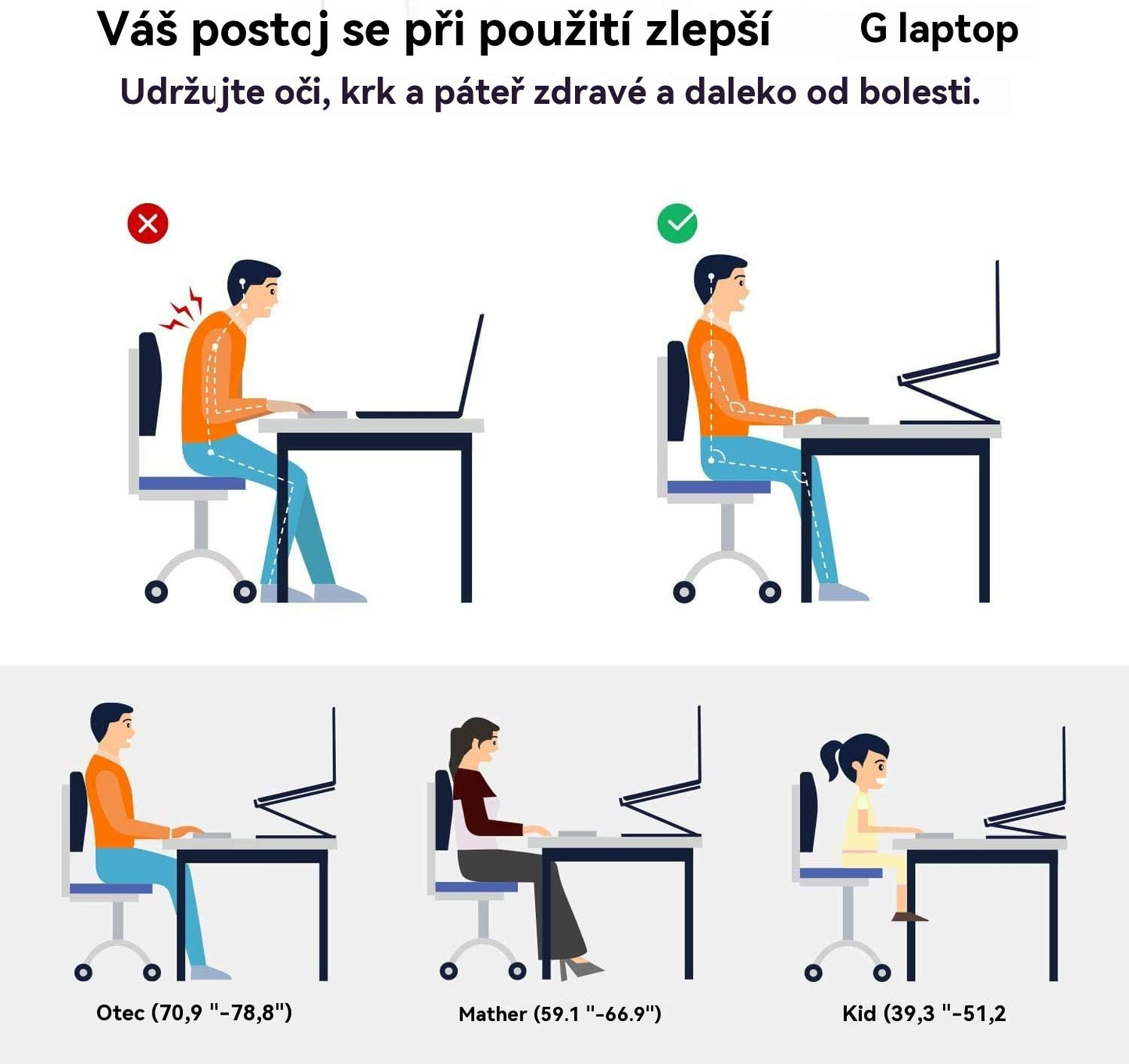 💻 💻 Univerzální skládací stojan na notebook, hliníková slitina, otočení o 360°, vysoká nosnost