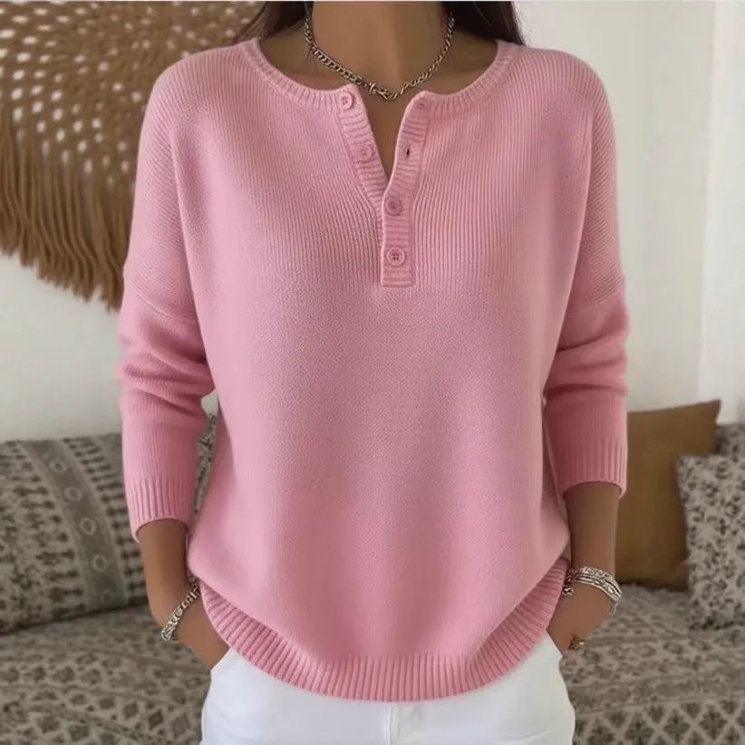 🔥 Novinka: Kvalitní pletený svetr s knoflíky (S–3XL) 🧥 Výstřih do V, extra měkký materiál ideální pro chladné zimní dny 🌨️ Objednejte hned! ✅