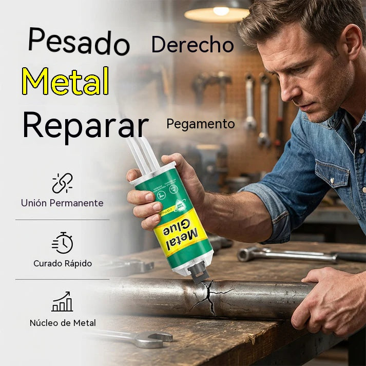 【Juego de 3 piezas】 🔥🛠️Pegamento reparador de metal AB de alta resistencia