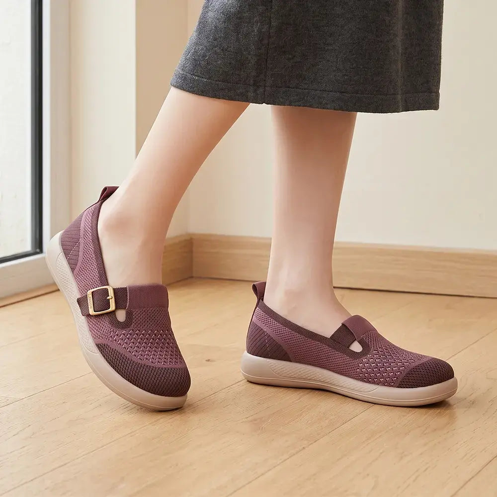 【36-41】Zapatos ligeros para mujer con suela blanda: tipo slip-on, cómodos, ideales para mamás y para el uso diario.