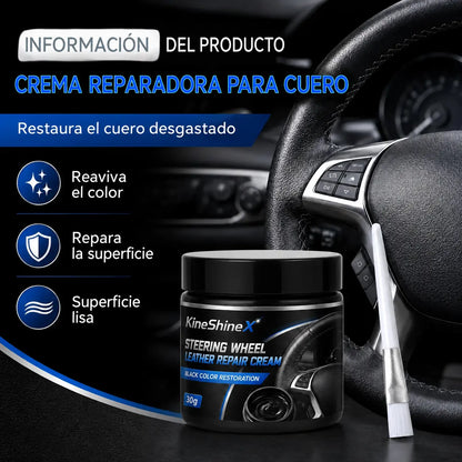🚗 Ahora con un 30 % de descuento:✨Crema para volantes de cuero: repara, nutre y prolonga la vida útil【Compra uno y llévate otro gratis】