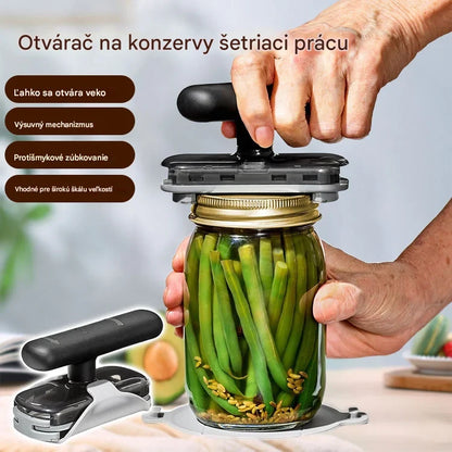 【Kúp 1, získaj 1 zadarmo】11 € za kus, jednoduchý kuchynský otvárač na konzervy vhodný na konzervy všetkých veľkostí.