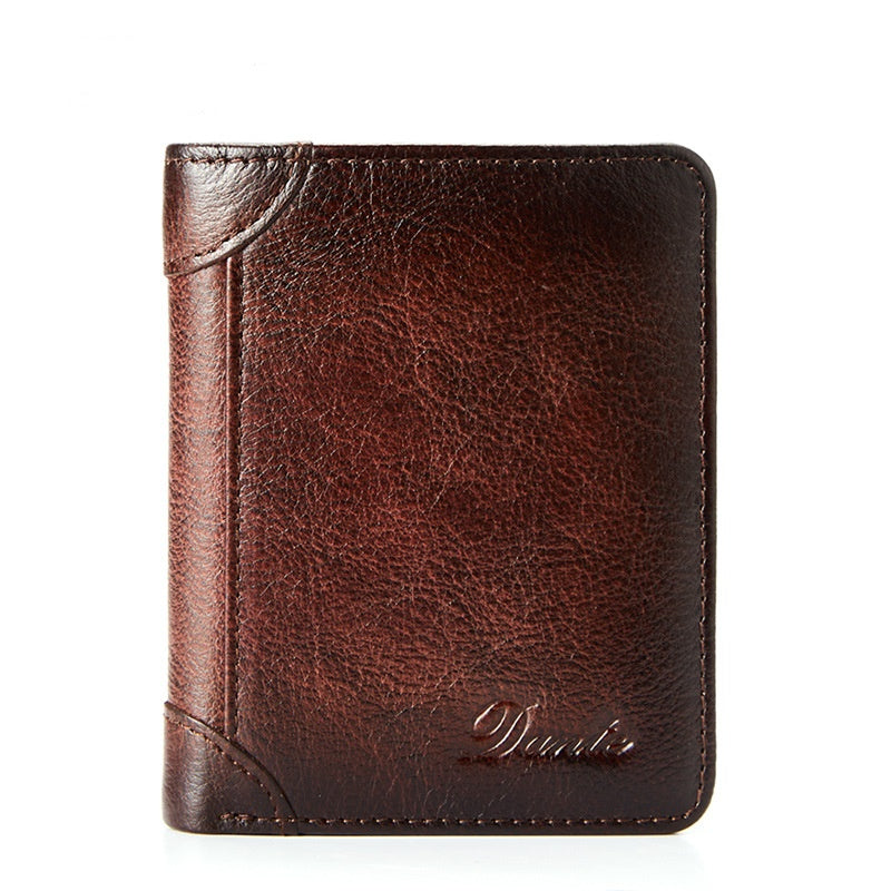 ✨ Nueva cartera antirrobo de cuero genuino para hombre