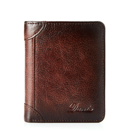 ✨ Nueva cartera antirrobo de cuero genuino para hombre