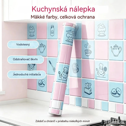 【60CMx8M】Olejovzdorné nálepky do kuchyne, vodeodolná samolepiaca tapeta, ochranná fólia na pracovnú dosku.