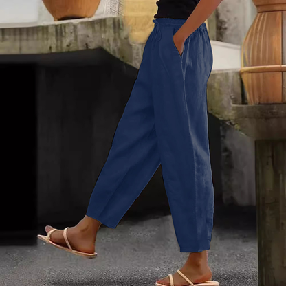 😍Posljednji dan promocije - 50% popusta💕【S-5XL】Ženske ležerne pamučne i lanene hlače