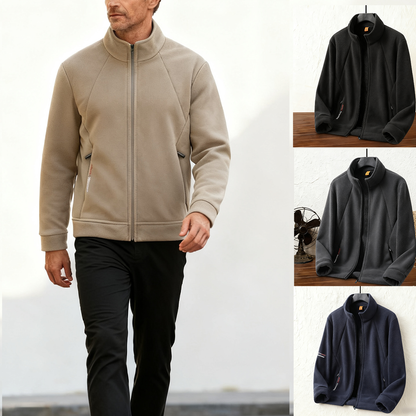 🔥 50% sleva 🔥【[M-5XL] Pánská silná fleecová bunda, dostupná ve velkých velikostech, teplá a pohodlná na podzim a zimu.