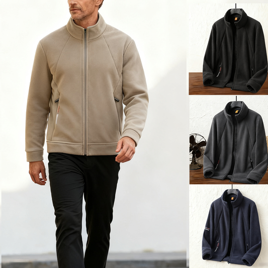 🔥 50% sleva 🔥【[M-5XL] Pánská silná fleecová bunda, dostupná ve velkých velikostech, teplá a pohodlná na podzim a zimu.