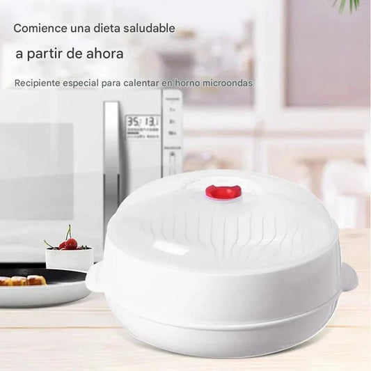 🔥Vaporera multicapa de grado alimenticio para horno microondas