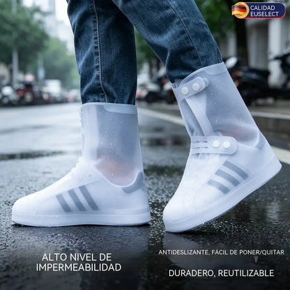 ¡Adiós a las zapatillas mojadas! Fundas impermeables y duraderas para zapatos: diseño antideslizante, plegables para guardarlas fácilmente en tu bolso 🌧️