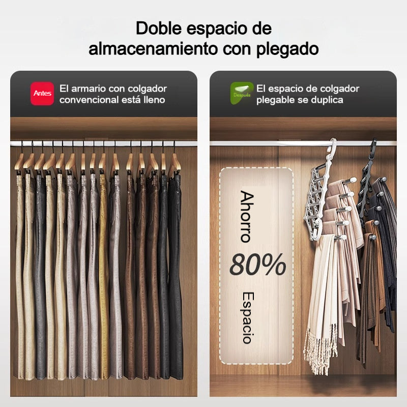 🔥 ¡Compre más, ahorre más! 🔥 Estante de almacenamiento de pantalones multicapa, plegable, telescópico y multifuncional para el hogar 🏠✨