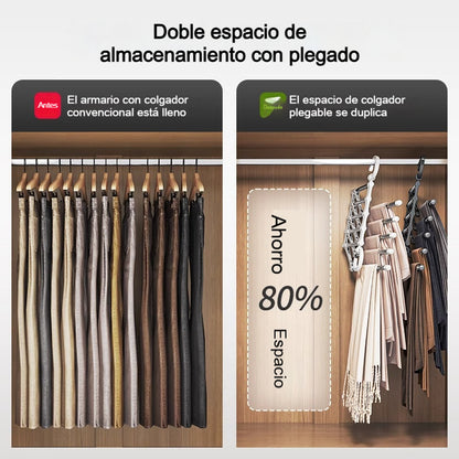 🔥 ¡Compre más, ahorre más! 🔥 Estante de almacenamiento de pantalones multicapa, plegable, telescópico y multifuncional para el hogar 🏠✨