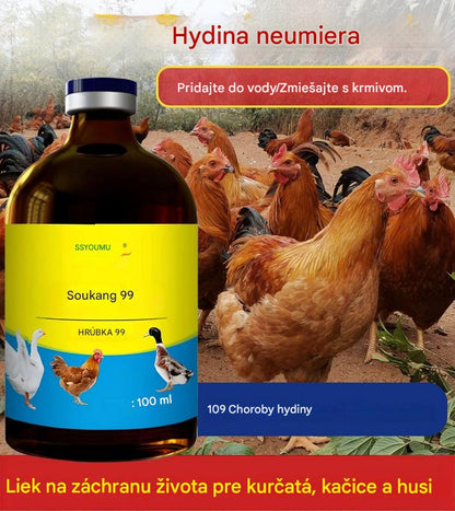 🔥【Kúpte 1 a získajte 3 zdarma】💊 Silný prípravok na vtáčiu chrípku 🐓🦆🕊️ – účinná liečba kašľa, hnačky a nechutenstva u hydiny (100 ml)