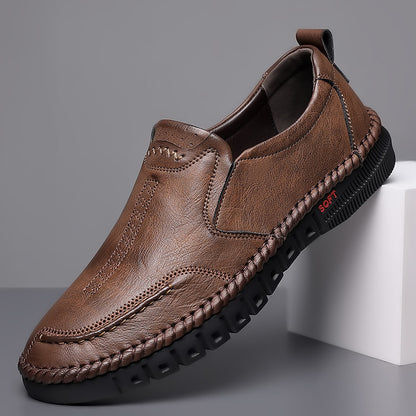 🏆👞【39-44】Zapatillas deportivas casuales para hombre 2025, fabricadas en piel auténtica, con suela suave, antideslizantes, transpirables