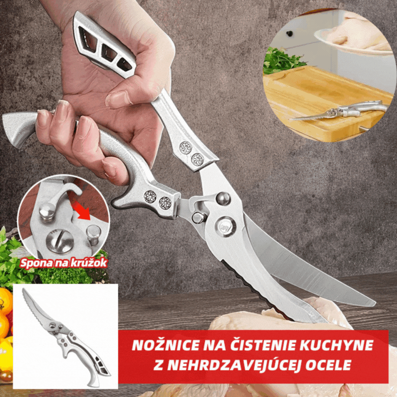 💥🔪Špeciálna ponuka! 50% zľava 🔥 Odolné multifunkčné kuchynské nožnice