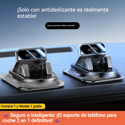 🔥【Compra 1 y llévate 1 gratis】🚗 Seguro e inteligente: ¡El soporte de teléfono para coche 2 en 1 definitivo! 🚗